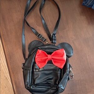 Amazon Black and Red Backpack with Glossy Finish